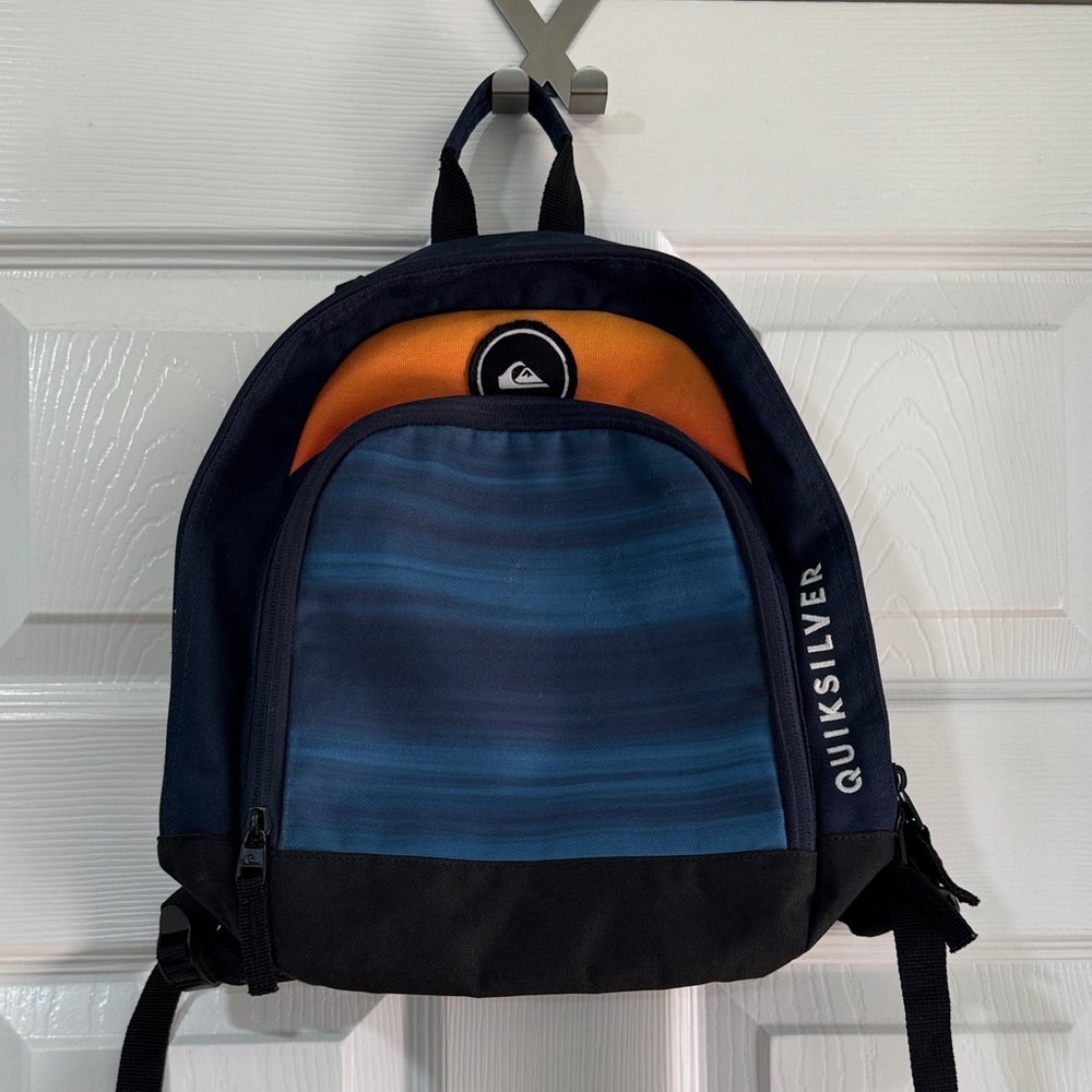 Quiksilver Navy and Orange Backpack